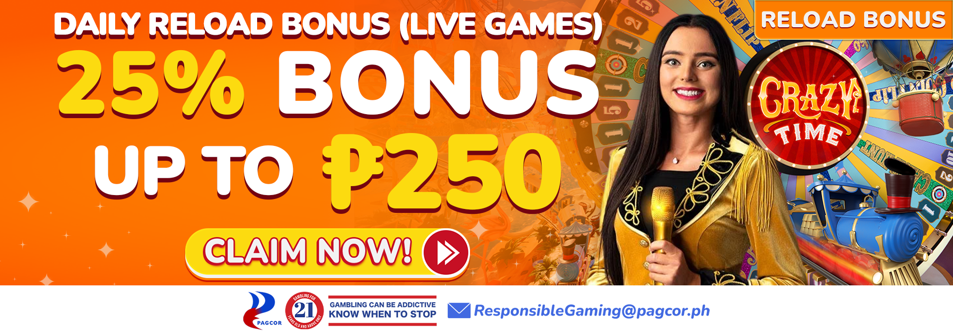 25% Daily Deposit (Live Games)