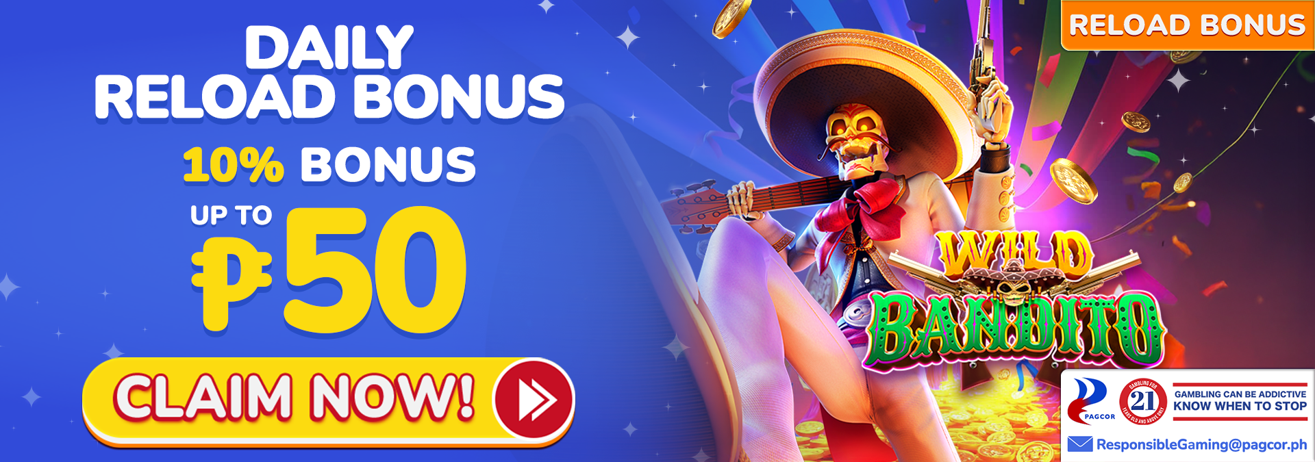 10% Daily Reload Bonus