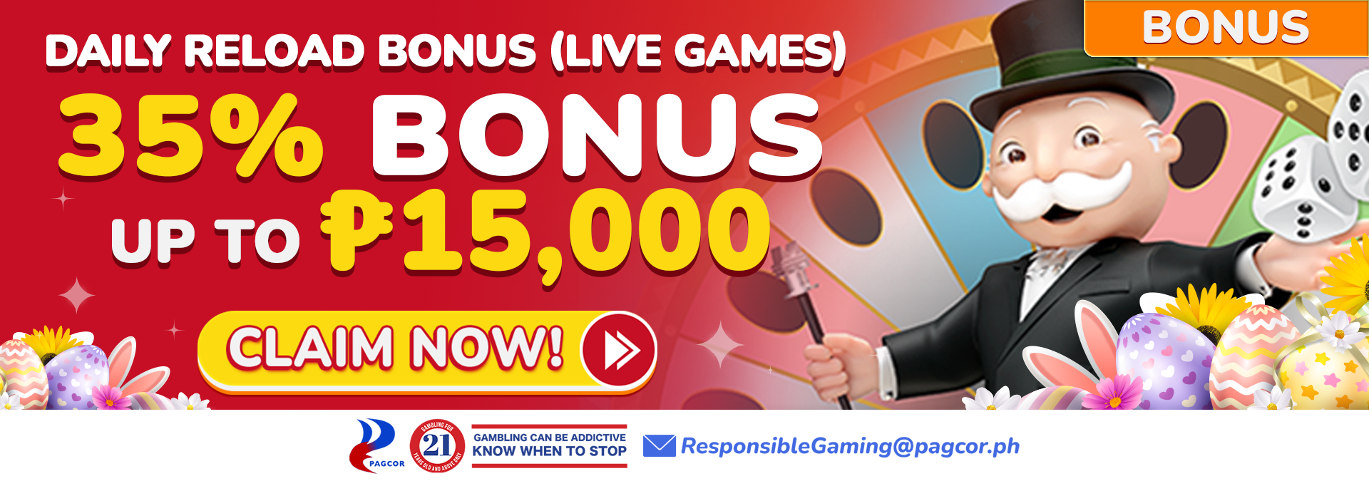 35% Daily Deposit (Live Games)